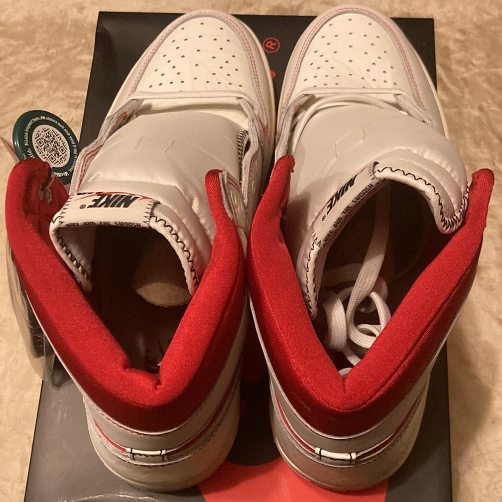 Jordan 1 Retro High Phantom Gym Red - Picture 4 of 7